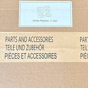 SimpliFire Electric Fireplace White Pebbles Set